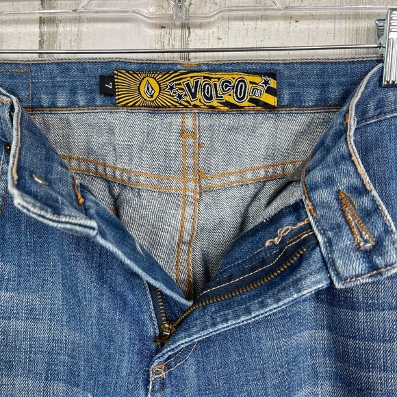 Volcom Stone vintage denim jeans 100% cotton straight leg size 7 skater grunge - Picture 5 of 12